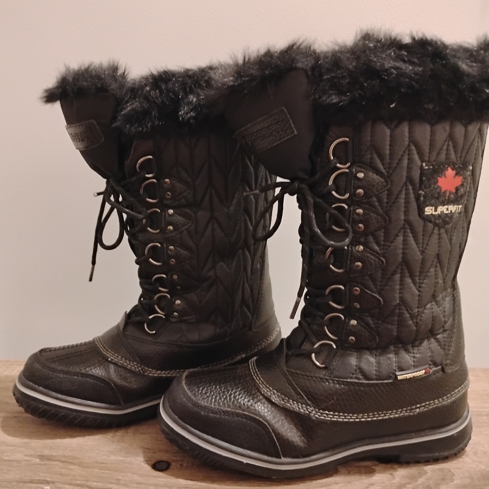 Superfit Black Quilted Winter Boots